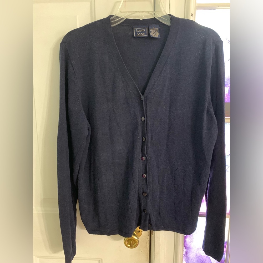 Navy Blue Cardigan